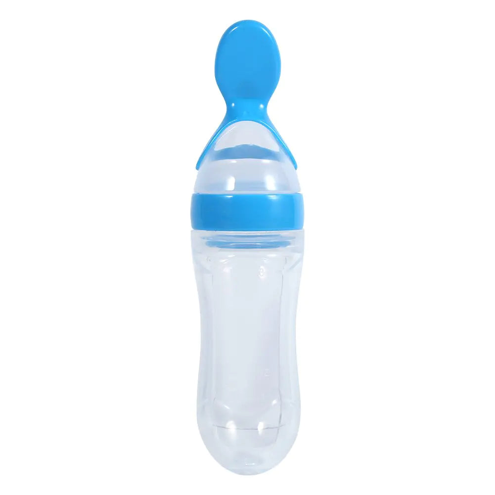 Baby Food Squeeze Dispensing Spoon Feeder Silicone
