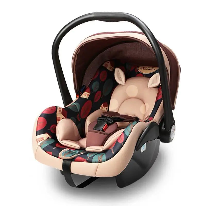 Infant Car Seat with Carry Handle and Cradle Features