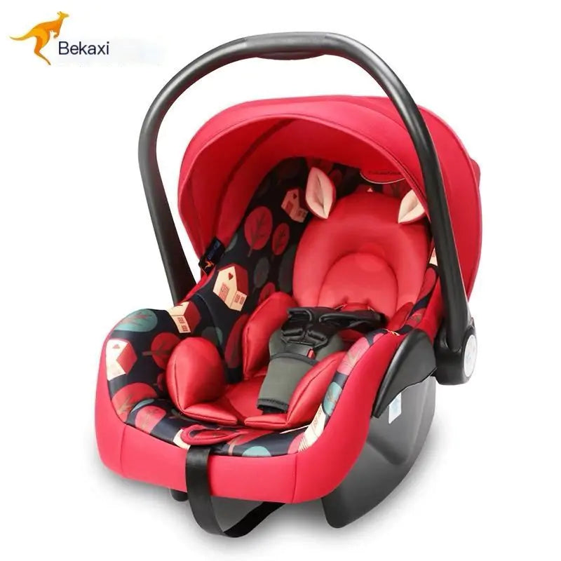 Infant Car Seat with Carry Handle and Cradle Features