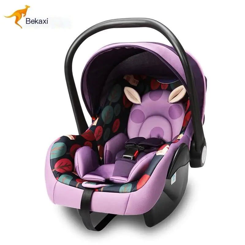 Infant Car Seat with Carry Handle and Cradle Features