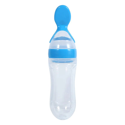 Baby Food Squeeze Dispensing Spoon Feeder Silicone