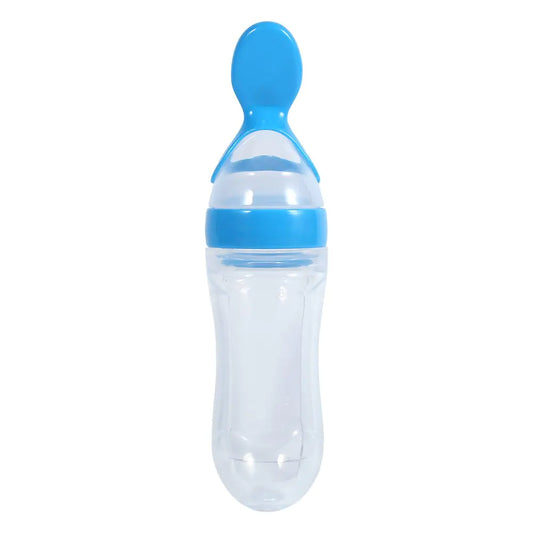 Baby Food Squeeze Dispensing Spoon Feeder Silicone