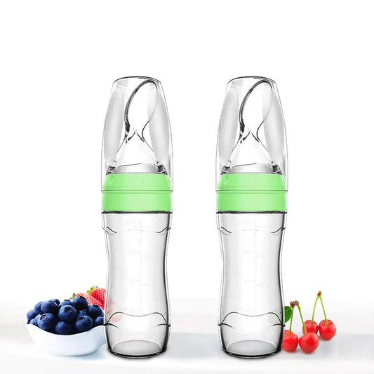 Baby Mate 2 PCS Silicone Baby Food Dispensing Spoon