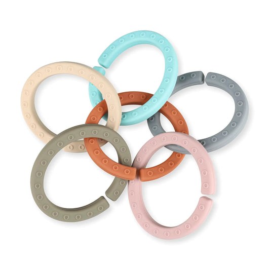 Silicone Teether Links 6 Packs Baby Teether