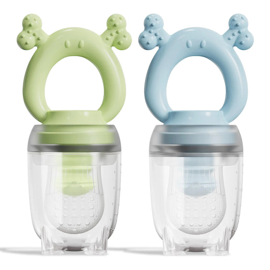 Silicone Baby Fruit Feeder 2 Pack (Blue & Green)