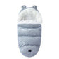 Thickened Fleece Baby Sleeping Bag with Fur Collar
